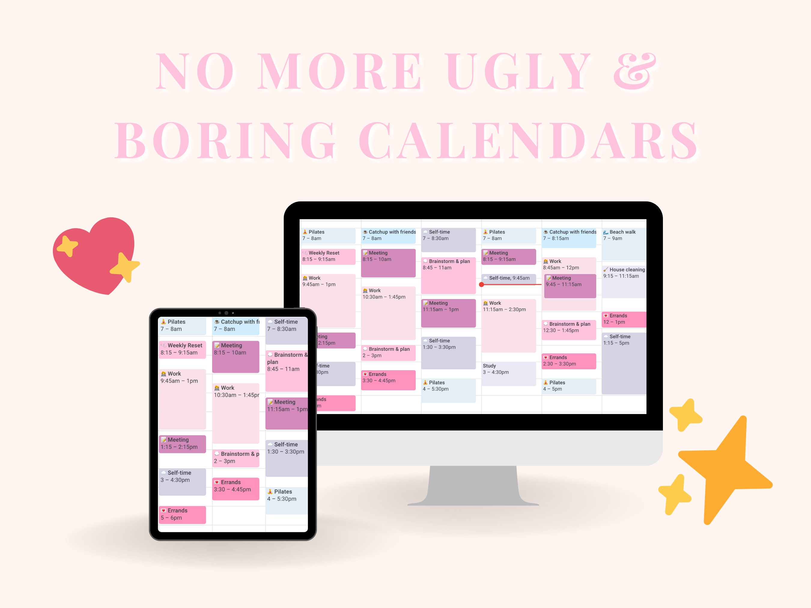 Google Calendar Customisation Palette ~ Candy Dream Etsy