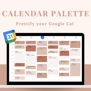 Google Calendar Color Palette - Etsy