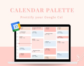 Google Calendar Customisation Palette ~ Santorini Skies