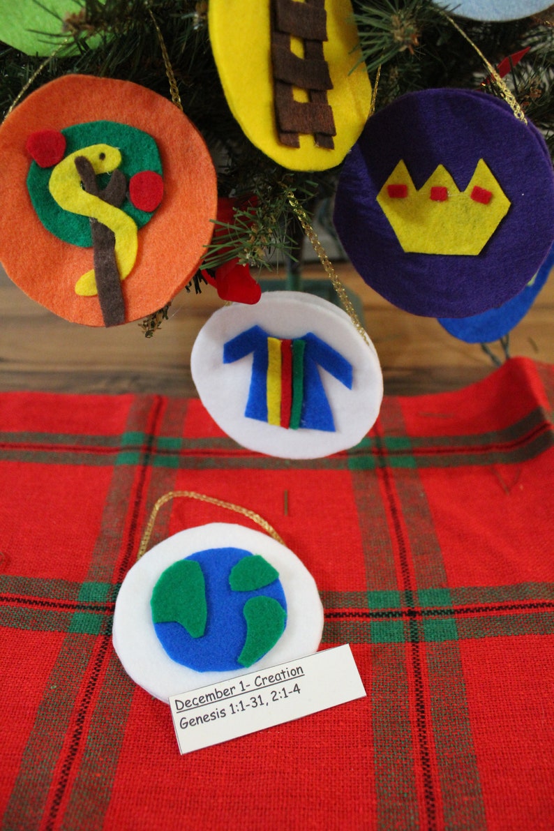 Jesse Tree Ornaments Tutorial Download Etsy