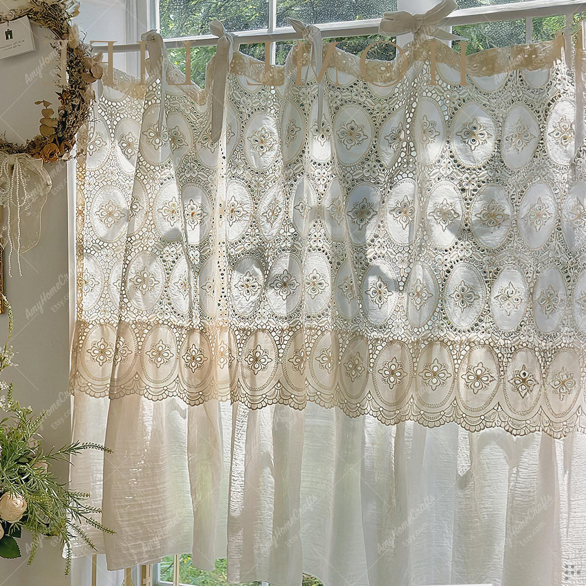 French Filet Lace Curtains - Etsy
