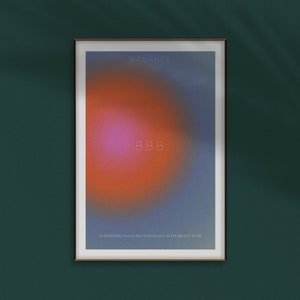 888, Positive Aura, Angel Numbers, Wall Art, Poster, DIGITAL DOWNLOAD