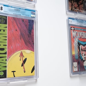 Comic Book Wall Mount, CGC Comic Book Slab Mount, PREMIUM Acrylic Wall Shelve Stand, Comic Display, Comic Slab Hanger, Minimalist Home Decor