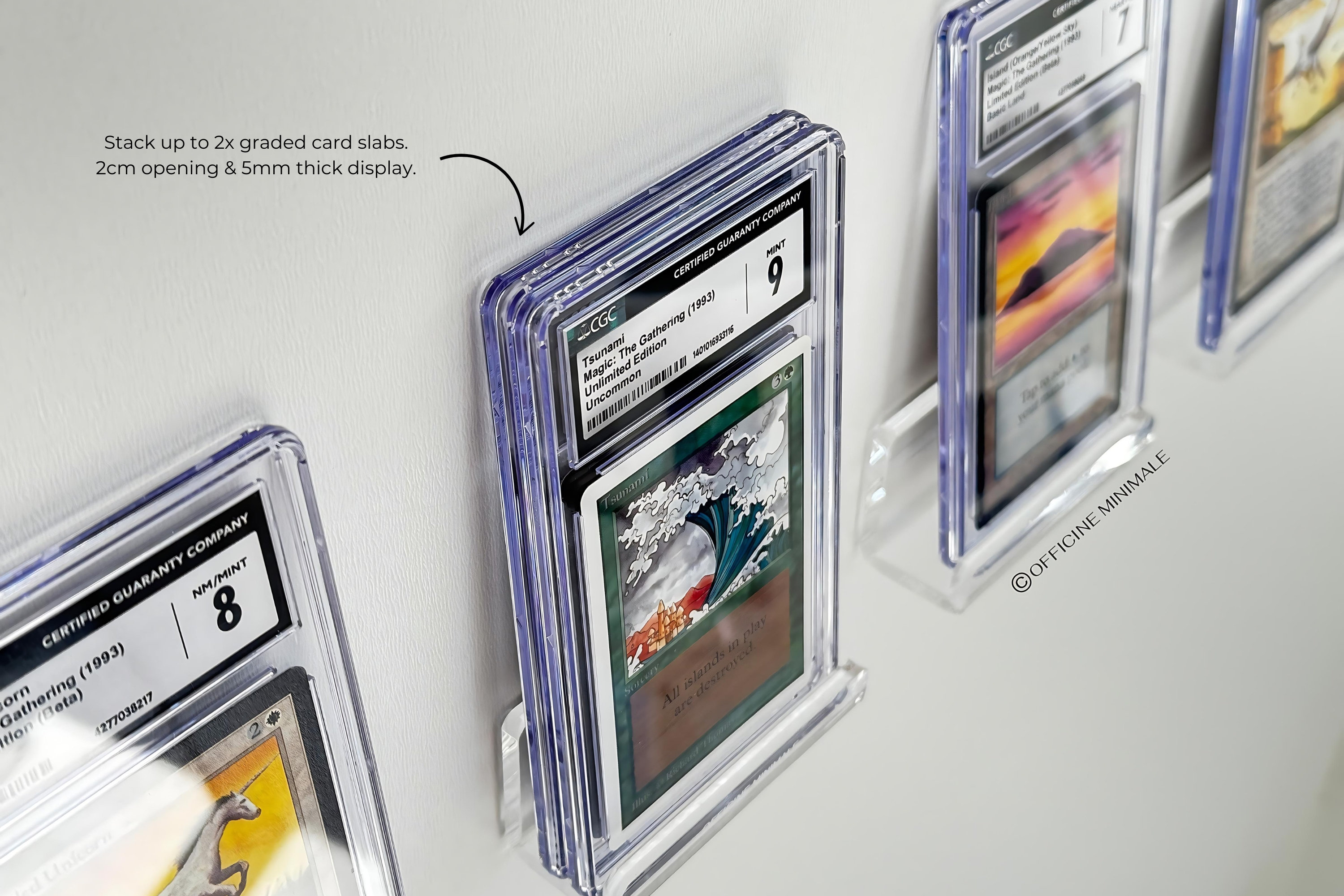 Trading Card Wall Mount Acrylic – PSA CGC Slab Display Shelf, Graded ...