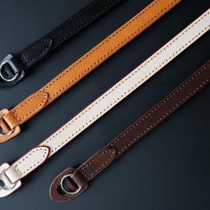 Italian Leather Camera Neck Strap, Vintage Style, DSLR SLR