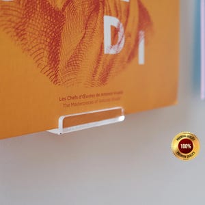 Double LP Album Display Brackets Wall Mount Vinyl Record Covers Storage Minimal Clear Modern Record Holder Shelf – US Tariffs Free