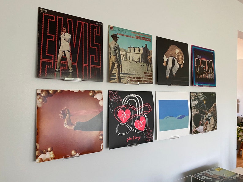 Clear Acrylic Vinyl Record Wall Mount, Double Album Display Shelf - Etsy