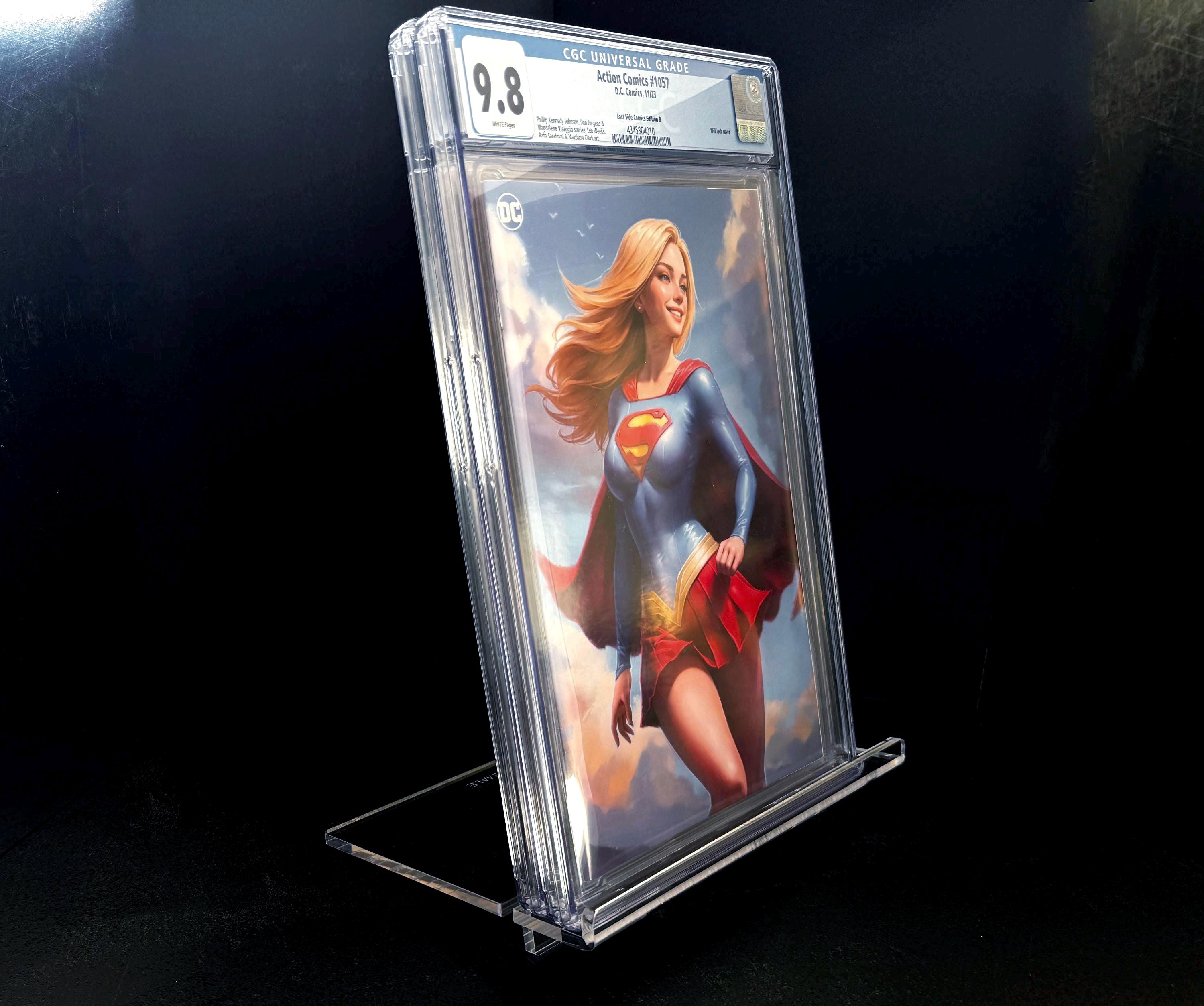 Graded Comic Book Display Acrylic Slab Stand Minimalist Design by Officine Minimale
