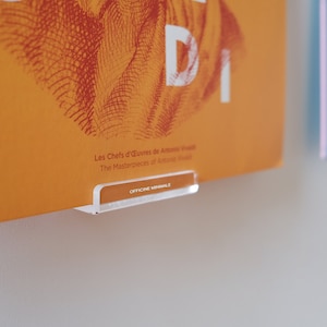 PREMIUM Double Album Display Brackets Wall Mount Vinyl Record Covers LP Storage Minimal Clear