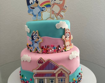 Cake topper bluey