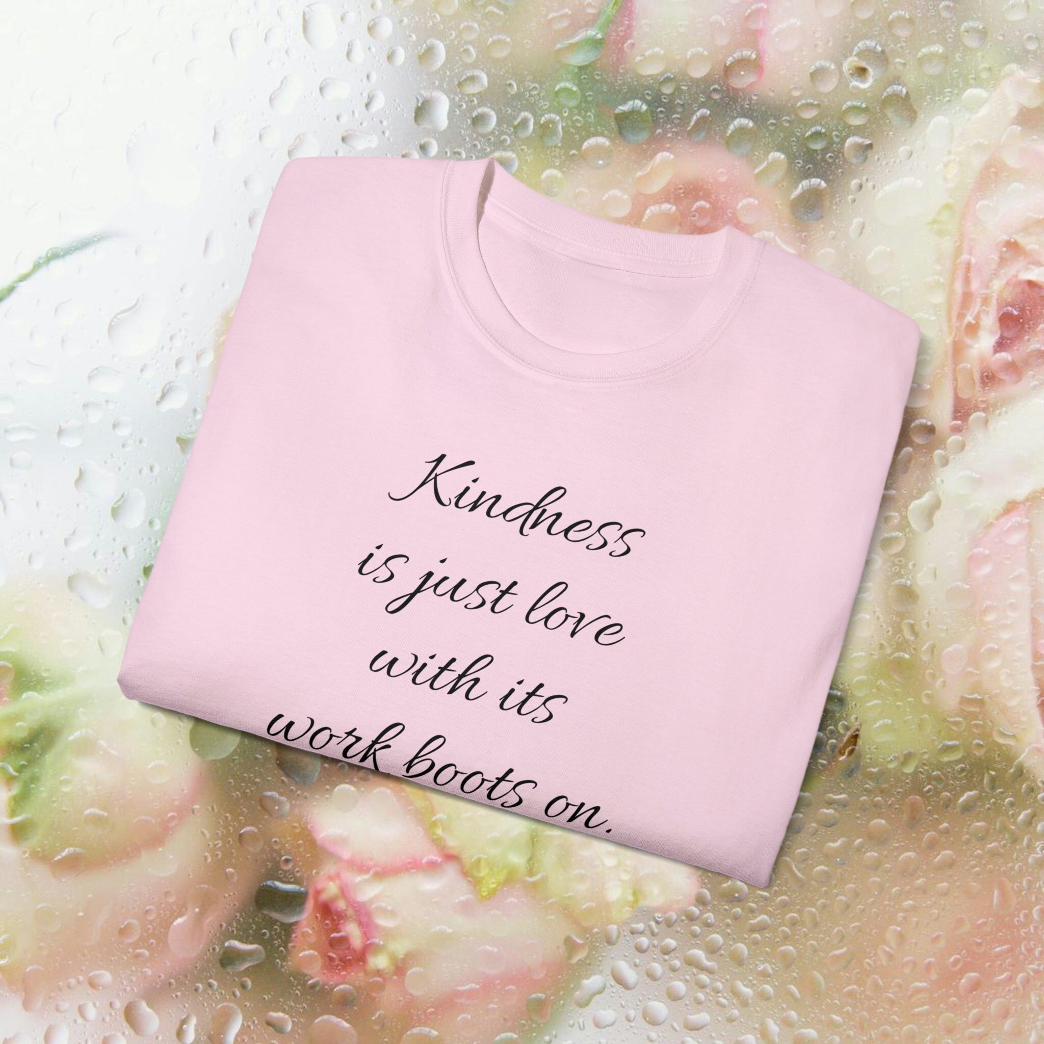 Kindness Work Boots camiseta camiseta / Mujer de fe / Regalo de cumpleaños para ella / Camiseta ultra algodón / Regalo de Navidad para ella / Camiseta de amor /