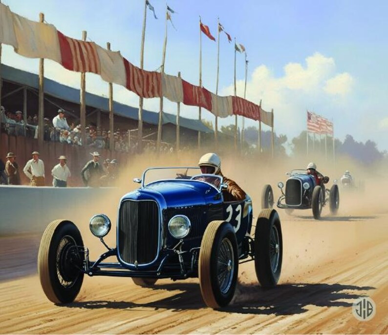 1920s Race Car Printable Art, Vintage Speedster Motorsport Poster ...