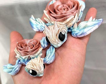 Rose Turtle - 3D Print - Cinderwing 3D - Mothers Day, Anniversary, Valentines, Birthday Gift