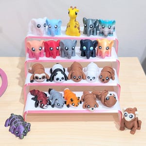 3D Printed Mini Animals: Fidget Sensory Toy, Desk Pets