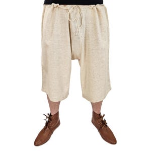Medieval Bruche or Brouch Natural &quot;Gunter&quot; Medieval Underpants, Renfair Costume, Larp, Reenactment, Linen-Cotton