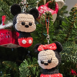 Mickey and Minnie Crochet Pattern Bundle | Digital PDF Download | Amigurumi Tutorial | Crochet Ornament