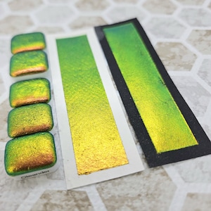 キョウチクトウ | 手作り水彩絵の具 | スーパーシフターカメレオン | 足のサンプラー | 1ml クォーターパン | 2ml ハーフパン