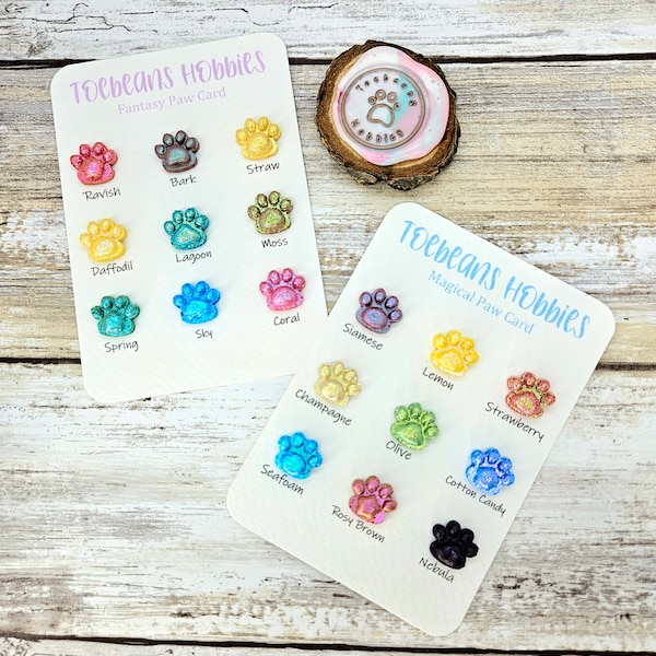 Paw Card (Colourshift) | Handmade Watercolor Paint | Colourshift