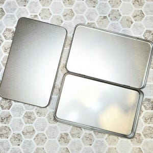 Grande contenitore in metallo con cerniera / contenitori per acquerelli