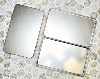 Large Metal Hinged Tin | Watercolour Pans Storage