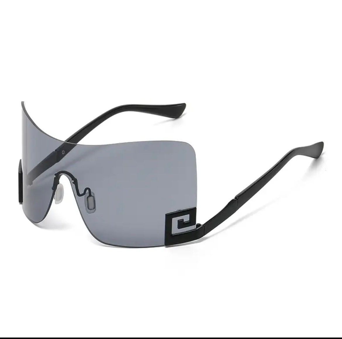 Y2K FULL FACE Sunglasses Model Runway Glasses Etsy