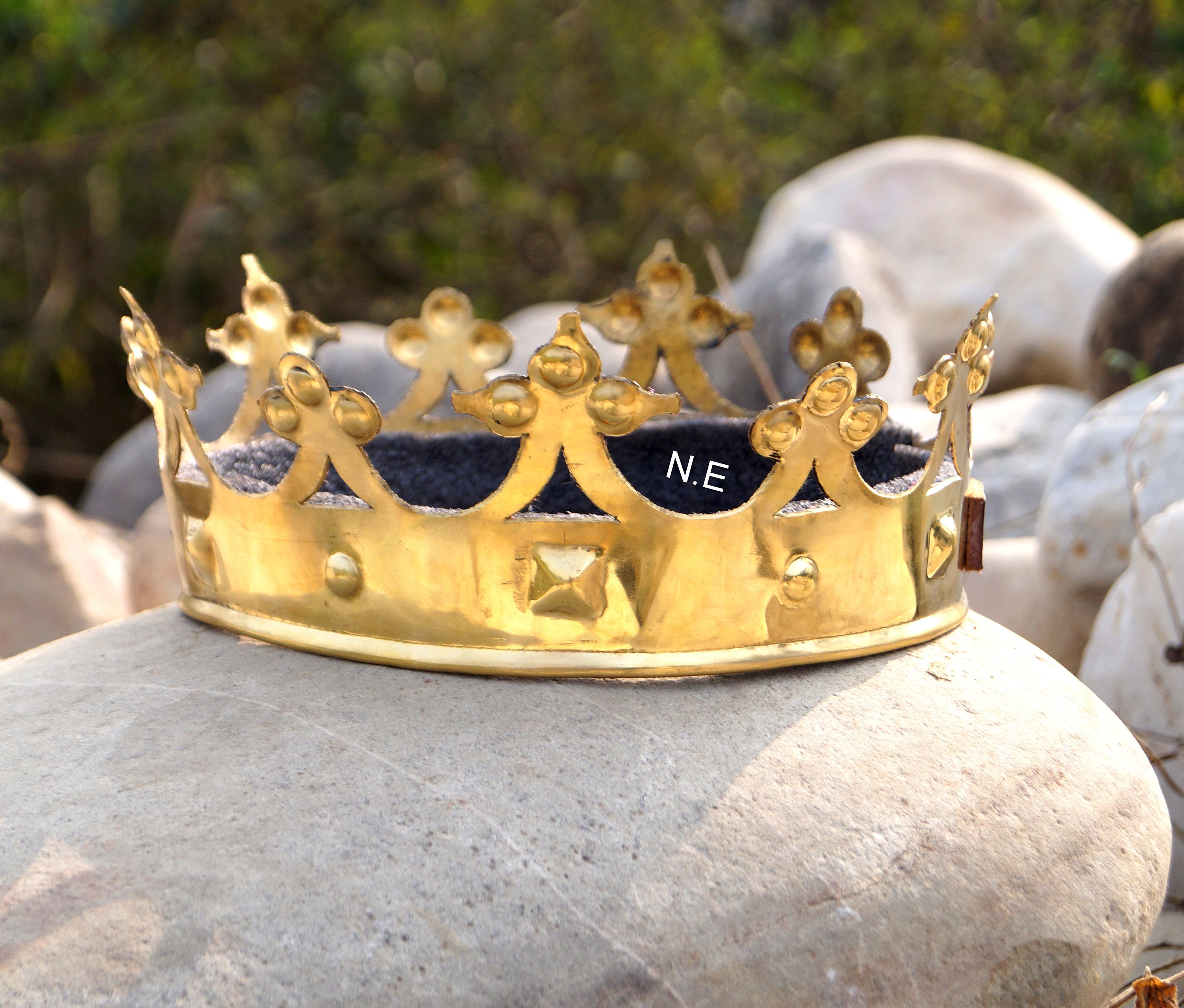 King Crown Brass Crown Brass Gift Item Hand Made Etsy