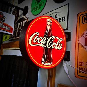 ヴィンテージソーダをイメージしたLEDウォールサイン
