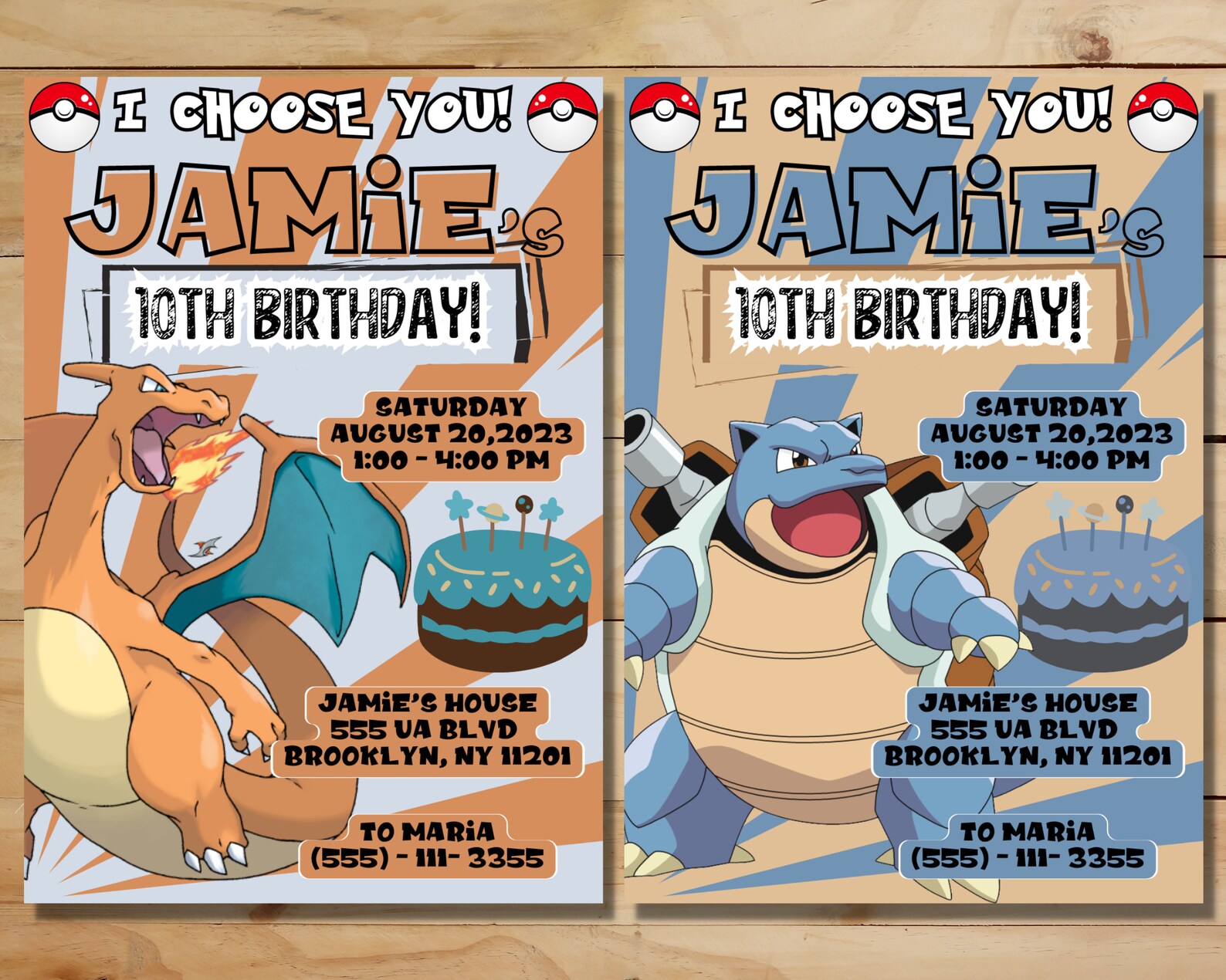 Pokemon Birthday Invitation Printable Charizard Invitation - Etsy