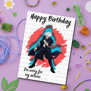 Anime Birthday Card Printable Birthday Card for Kids - Etsy