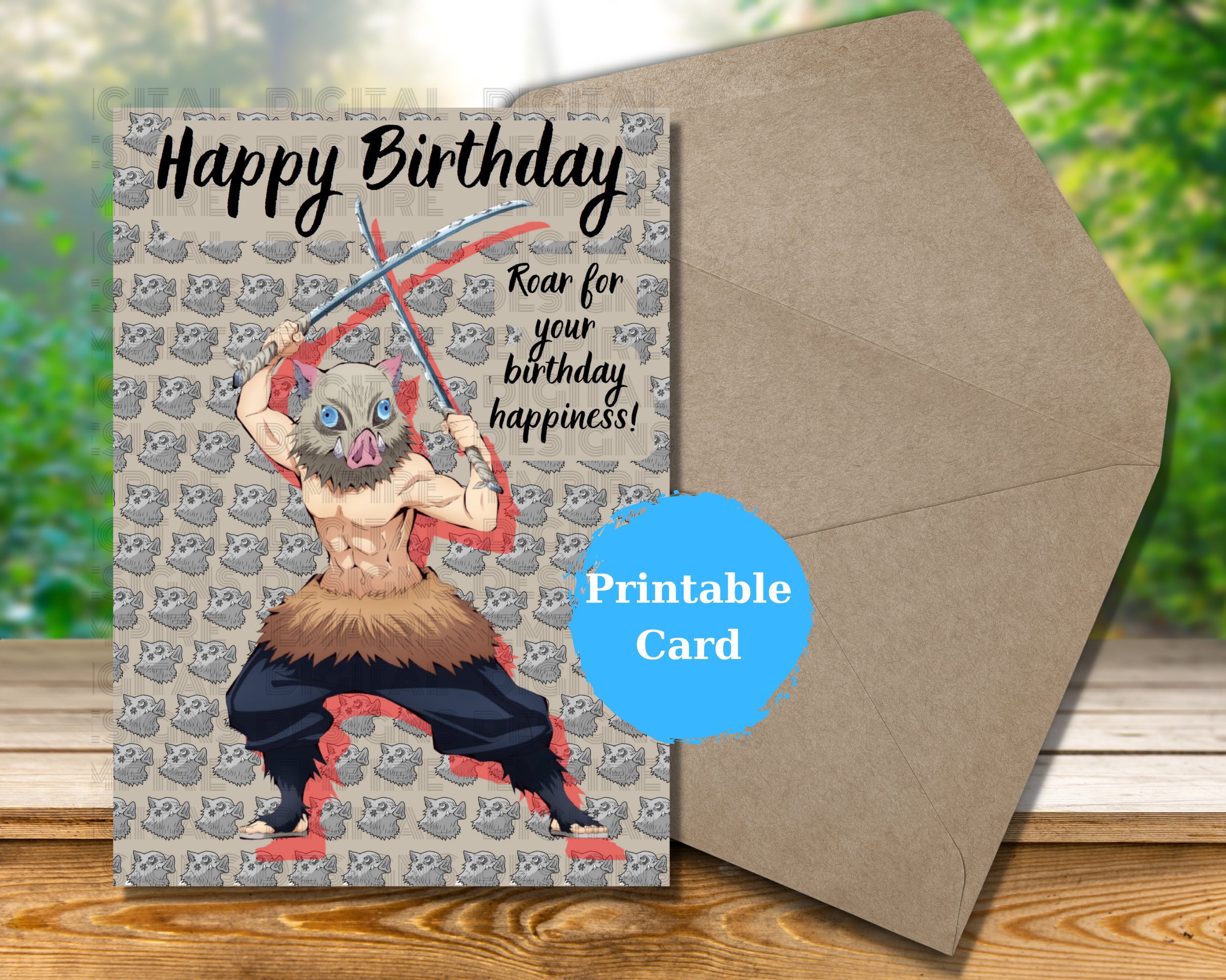 Buy Anime Inspired Birthday Card DS Birthday Card Anime Online in India -   in 2023