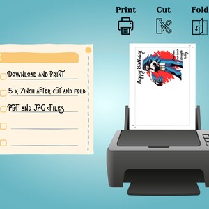 Anime Birthday Greeting Card Printable Anime Birthday Card - Etsy