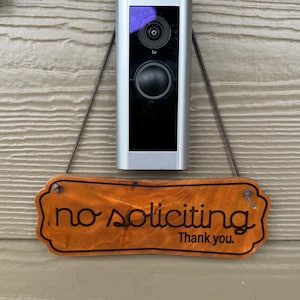 Rustic Solid Hardwood No Soliciting Sign, Outdoor Home Decor, Entryway Sign