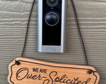 Funny Solid Hardwood No Soliciting Sign, Porch Decor, Entryway Humor, Wooden Sign, Home Gift