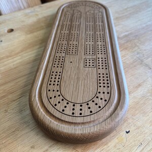 Small Batch Custom Cribbage Board, Solid Hardwood Design, Game Night Essential, Unique Gift