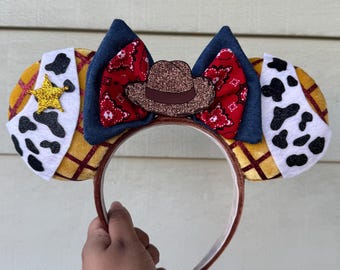Woody Inspired Ears || Toy Story || Toy Story Ears || Sheriff Woody || Woody's Roundup
