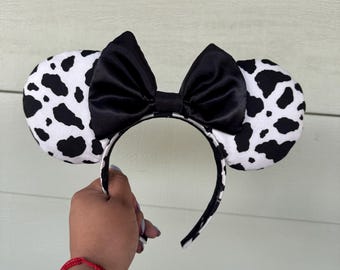 Barnyard Belle Ears || Cow print ears || Cow Ears || Animal Ears || Animal Kingdom