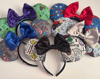 Marvel Superhero Ears || Hulk Ears || Captain America Ears || Thor Ears || Iron Man Ears