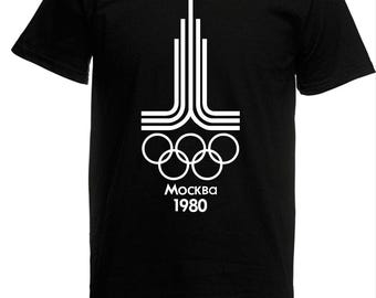 Herren T-Shirt Moskau Olympia