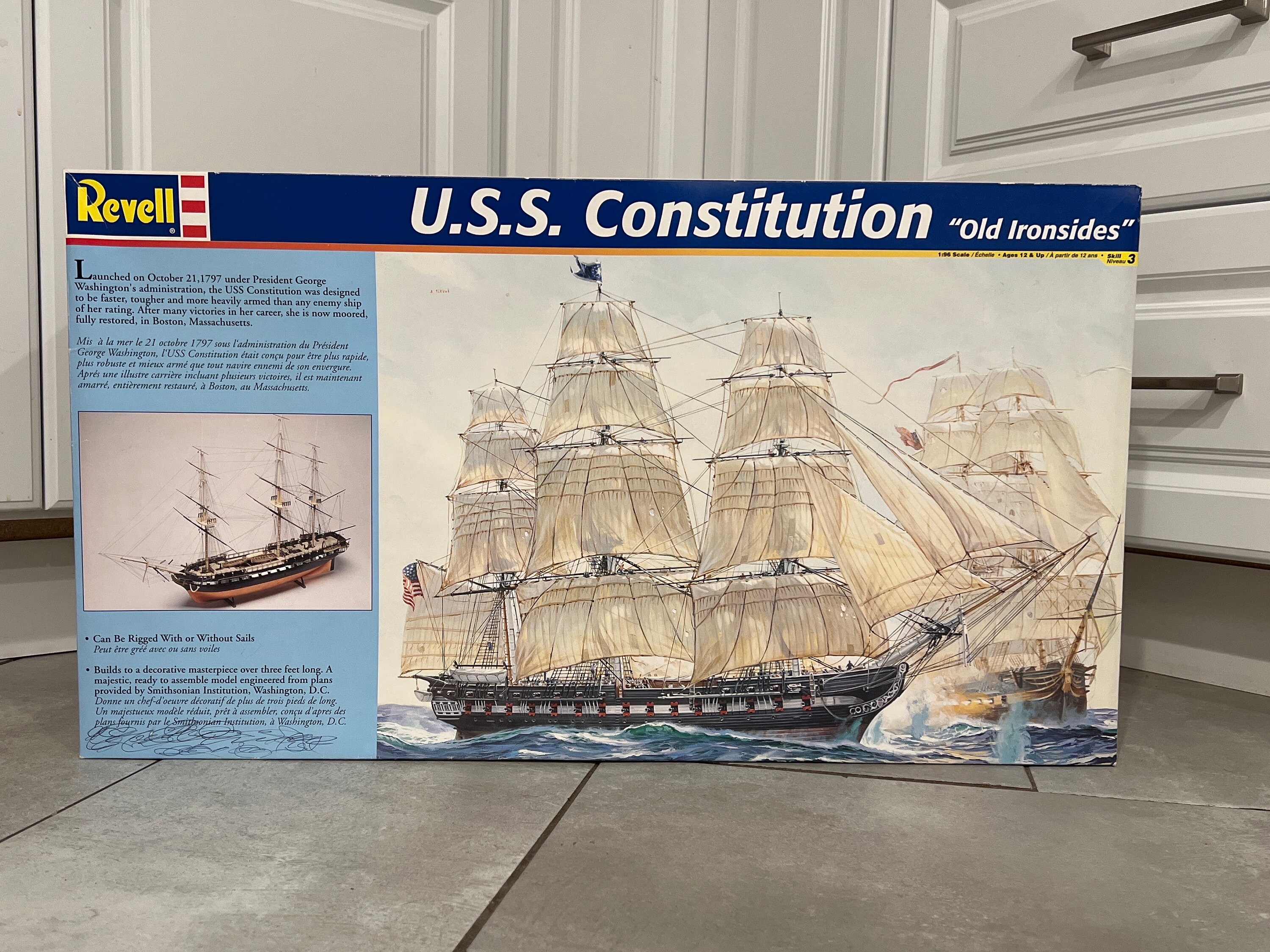 Revell USS U.S.S. Constitution Ship Old Ironsides Model Kit 196 Level