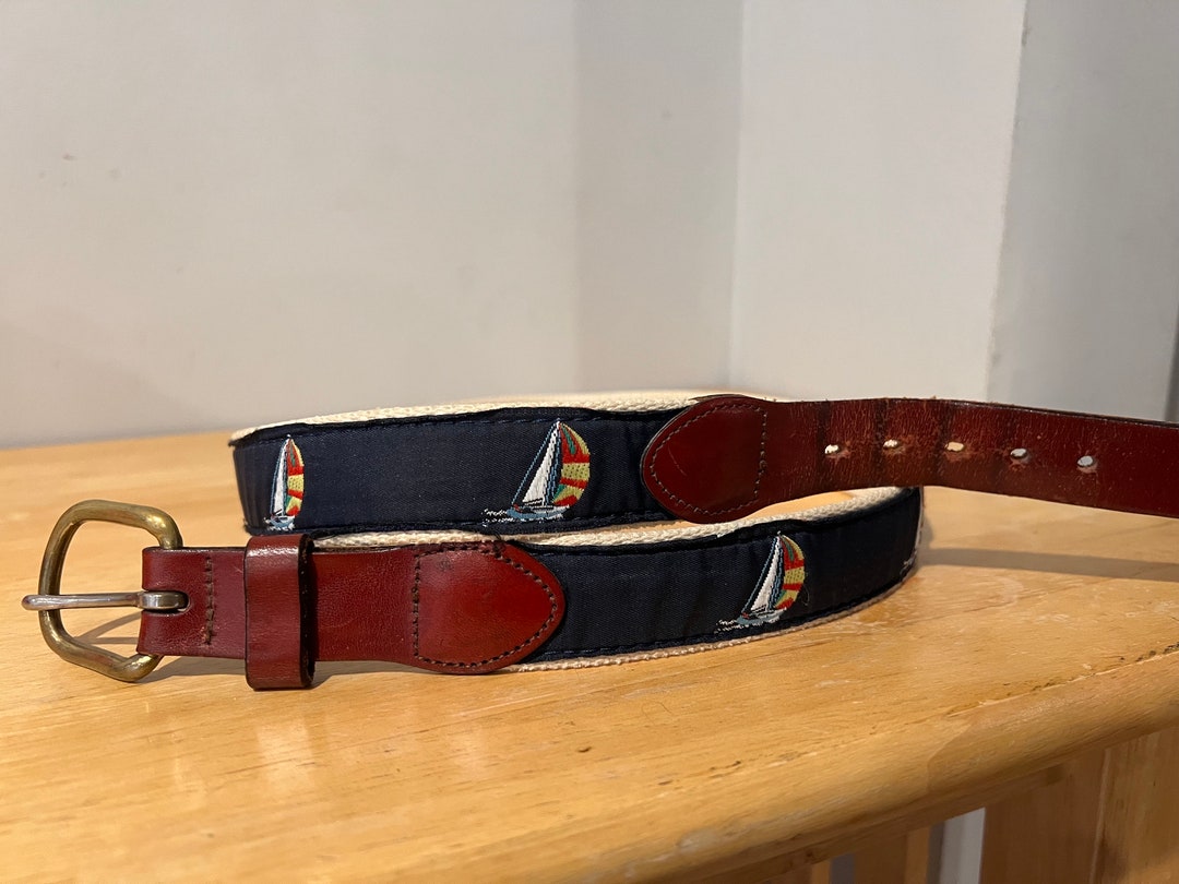 Vintage Leather Man Ltd. Belt Size 34 Etsy