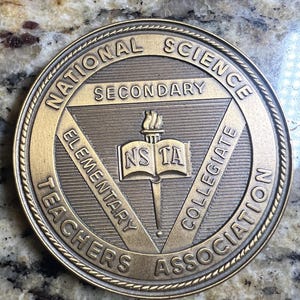 Vintage 1960 National Science Teachers Association (NSTA) Recognition Medal