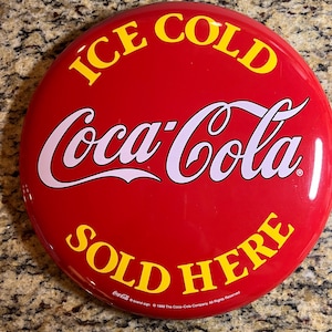 1999 Coca-Cola "Ice Cold Sold Here" Metal Sign – Vintage-Style Reproduction