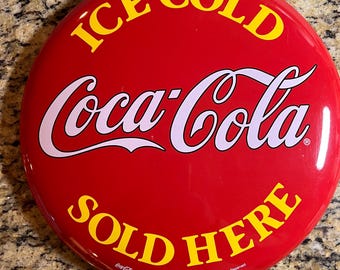 1999 Coca-Cola "Ice Cold Sold Here" Metal Sign – Vintage-Style Reproduction
