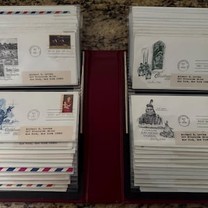Vintage Fleetwood First Day Cover Album – 100+ Historic FDCs w/ Art Cachets – 1960s–70s Patriotic Americana