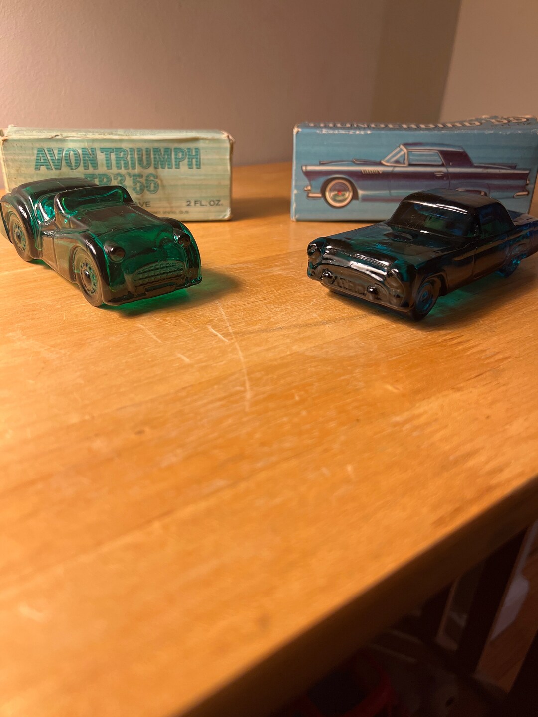 Set of 2 Avon Car Bottles Thunderbird '55 Wild Country Etsy
