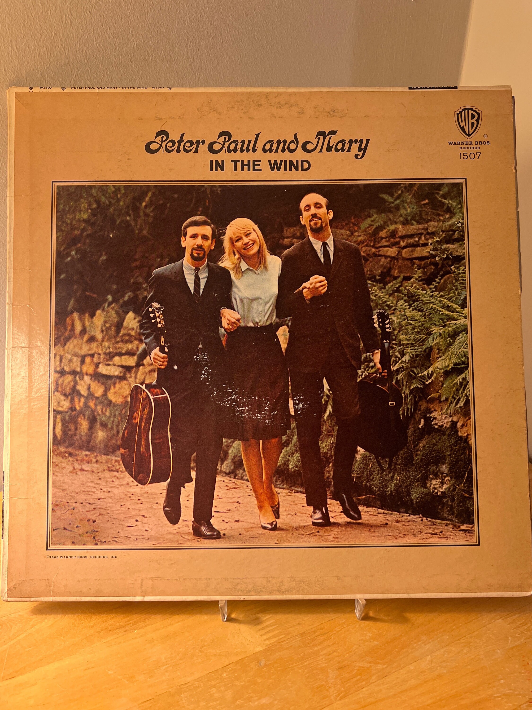 Peter Paul and Mary in the Wind Vinyl LP WB 1507 NM 1st Press Blowin in