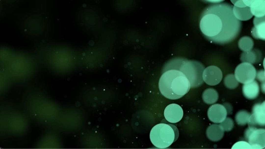 Zoom Animated Background Green Orbs MP4 Etsy