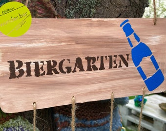 Biergarten Schild