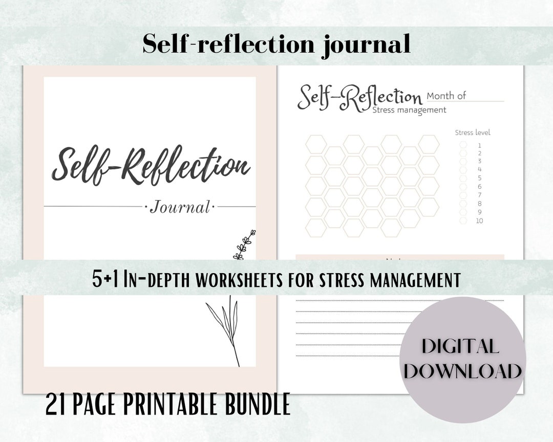 Guide to Self-reflection Printable Journal | PDF Stress Management and ...