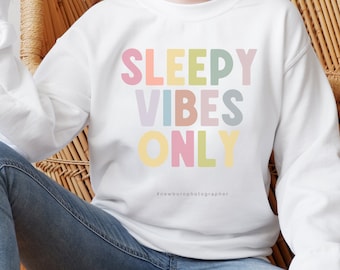 sleepy vibes only, a cute crewneck sweater for the newborn photographer